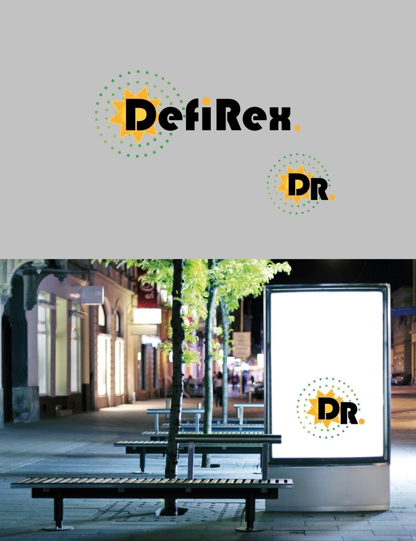 Логотип DefiRex - Разработка логотипа для платформы DF.help, компания DefiRex