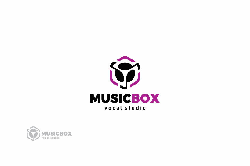 Логотип для студии вокала MUSIC BOX  -  автор Vitaly Ta4ilov