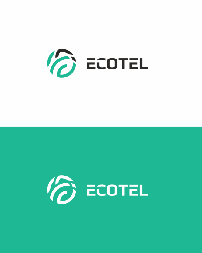 Логотип и фирменный стиль ECOTEL (магазины (точки выдачи) по продаже смартфонов по оптовым ценам (в первое время). потом добавим другие товары  -  автор Ay Vi