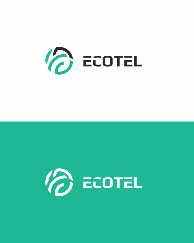 Логотип и фирменный стиль ECOTEL (магазины (точки выдачи) по продаже смартфонов по оптовым ценам (в первое время). потом добавим другие товары  -  автор Ay Vi