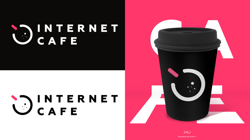 . - Логотип и фирменный стиль для сервиса доставки еды «Интернет Кафе»