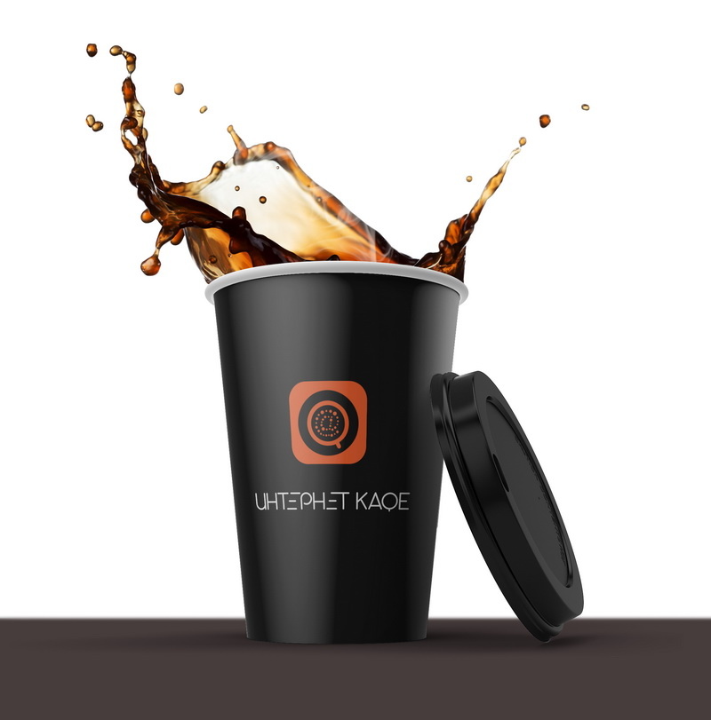 Логотип и фирменный стиль для сервиса доставки еды «Интернет Кафе»  -  автор Пётр Друль