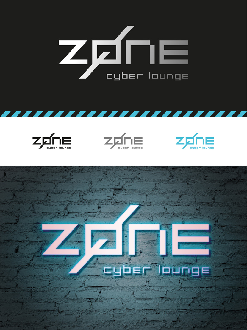 логотип для компьютерного клуба ZONE - Разработка логотипа для компьютерного клуба