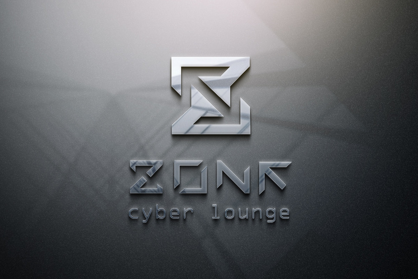 Z+O+N+E - Разработка логотипа для компьютерного клуба