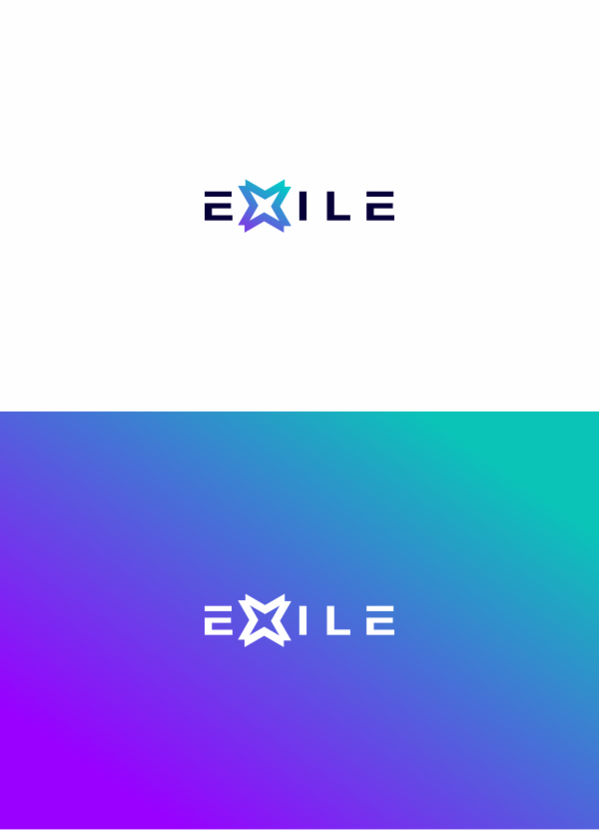 Разработка логотипа и фирменного стиля EXILE  -  автор Ay Vi