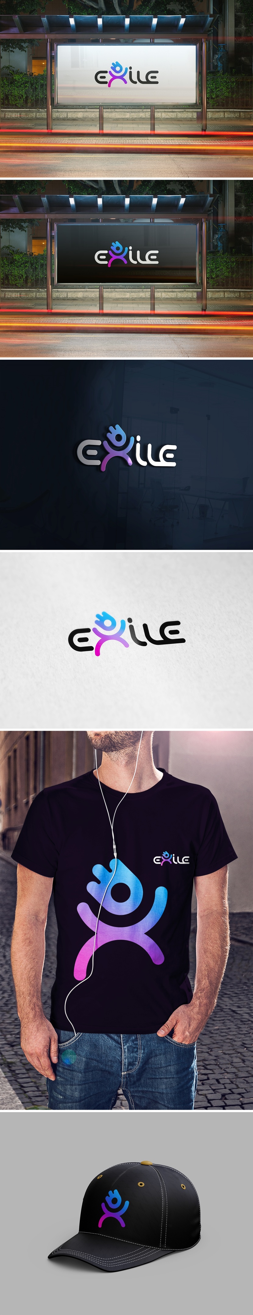 EXILE - Разработка логотипа и фирменного стиля EXILE