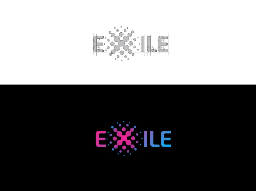 Разработка логотипа и фирменного стиля EXILE  -  автор Виталий Филин