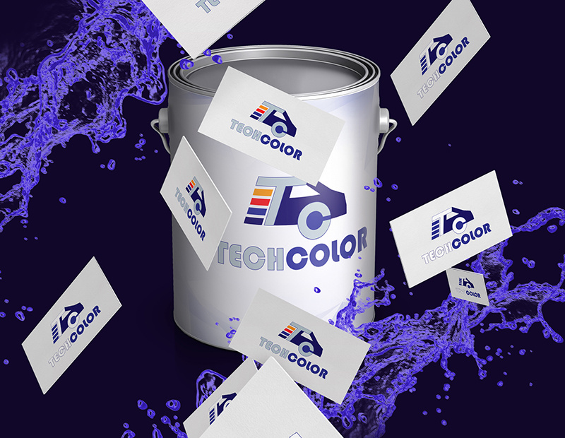 Разработка логотипа и фирменного стиля для компании TECHCOLOR  -  автор Anezka L