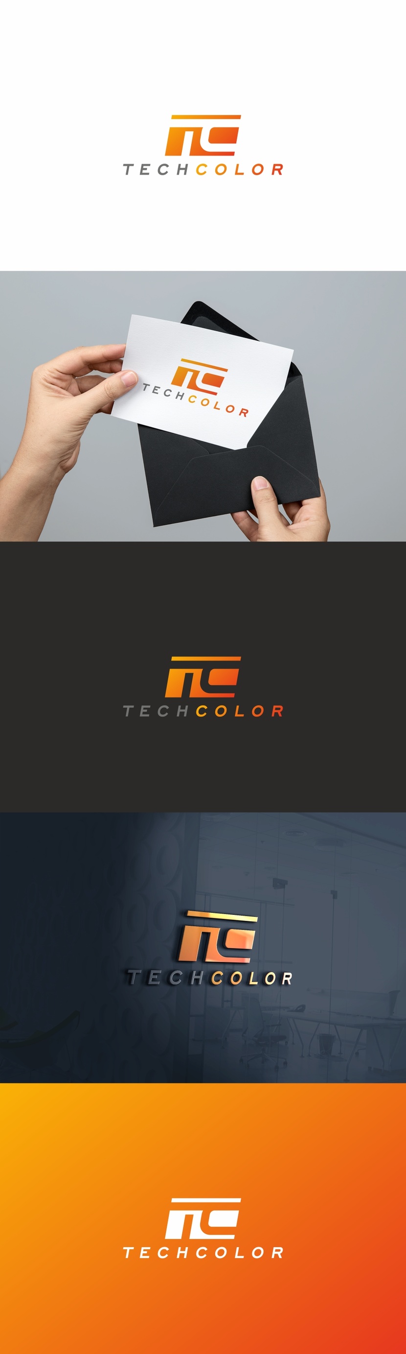 Разработка логотипа и фирменного стиля для компании TECHCOLOR  -  автор Андрей Мартынович