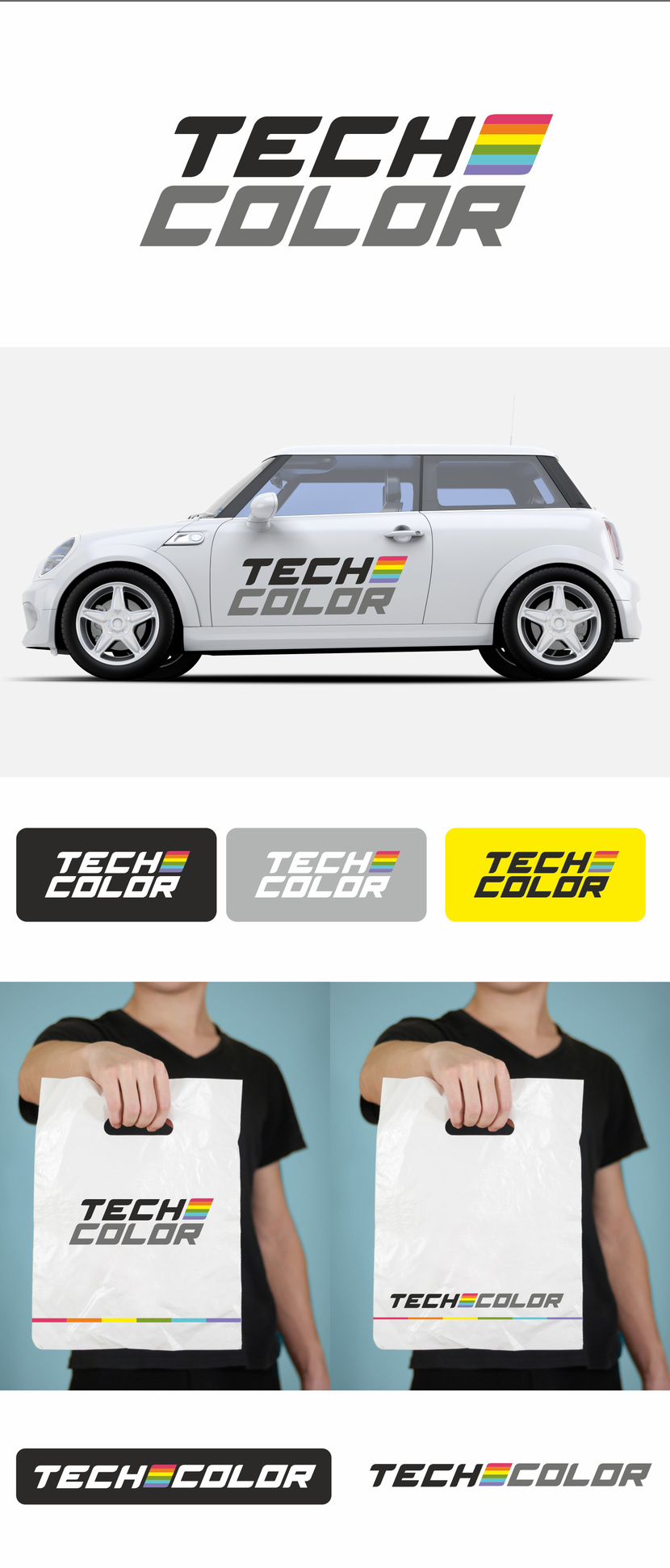 . - Разработка логотипа и фирменного стиля для компании TECHCOLOR
