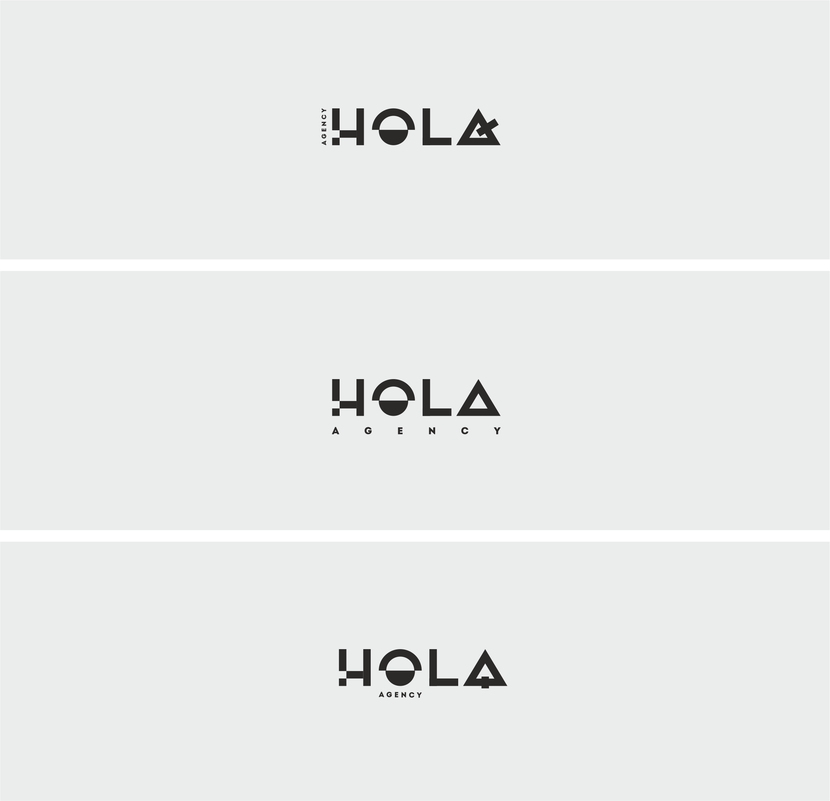 ... - Разработка логотипа для SMM-агентства "HOLA"