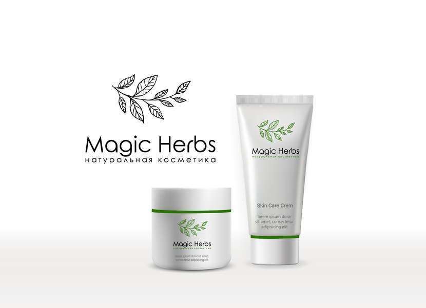 Доброго дня! Вариант логотипа. - Разработка логотипа для косметических продуктов Magic Herbs.