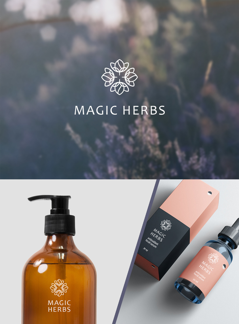 v2 - Разработка логотипа для косметических продуктов Magic Herbs.