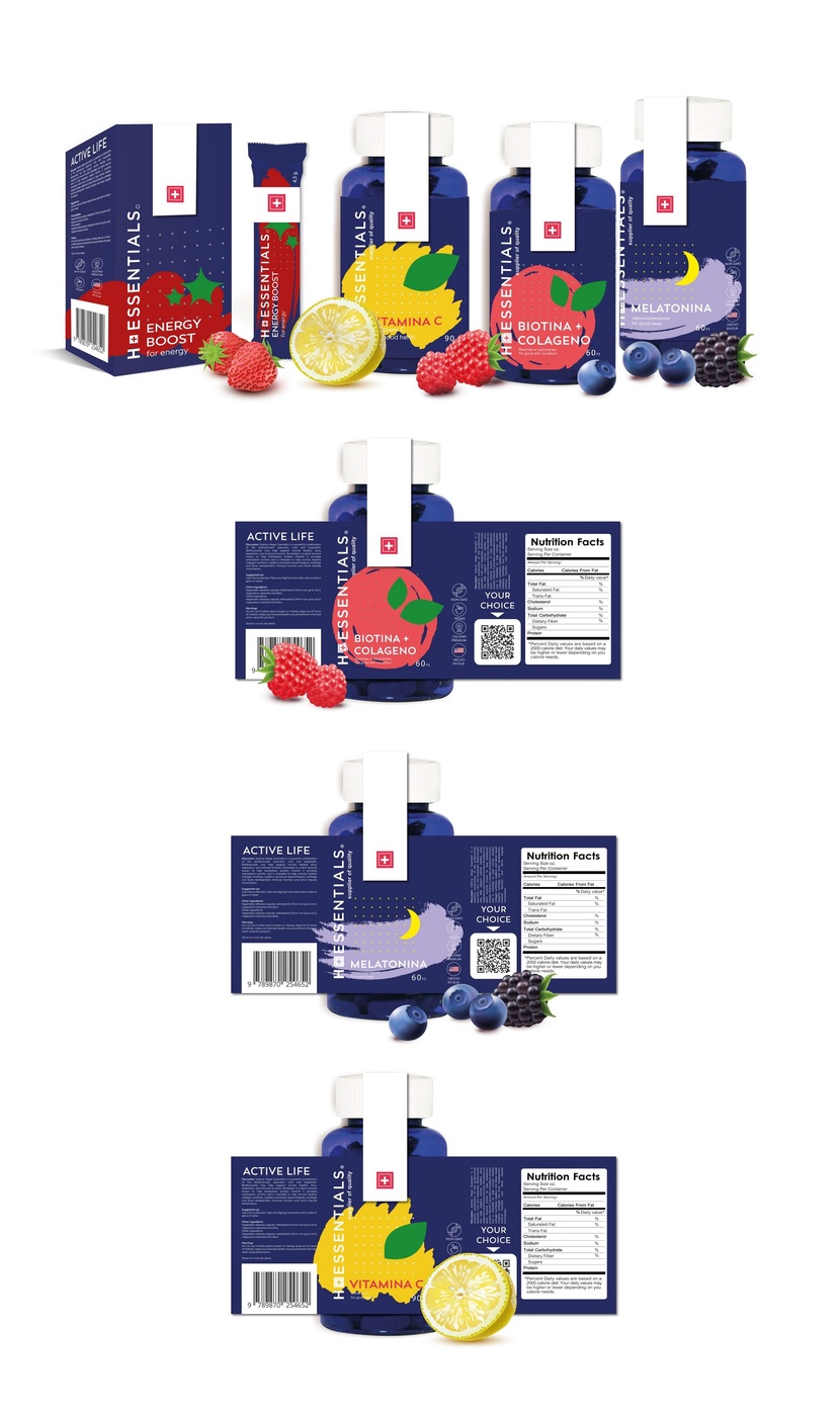 Разработка упаковки для марки витаминов и биодобавок