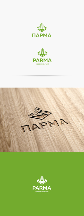 Разработать логотип для завода древесных плит "ПАРМА"»  -  автор Пётр Друль