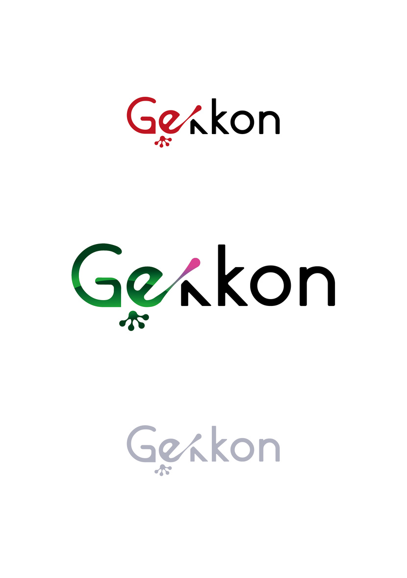 Вариант логотипа с лапкой и другими цветовыми решениями. - Логотип для производства полиуретановых материалов марки "Gekkon"