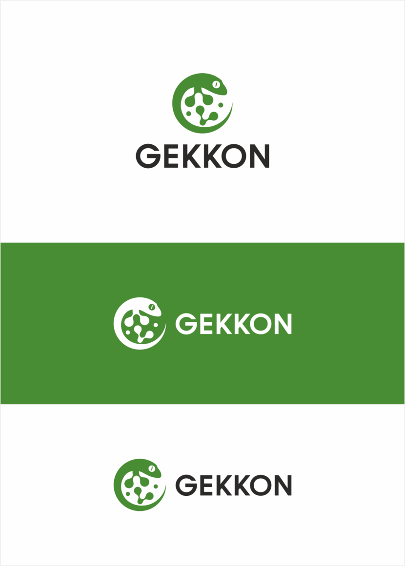 Логотип для производства полиуретановых материалов марки "Gekkon"  -  автор Владимир Братенков