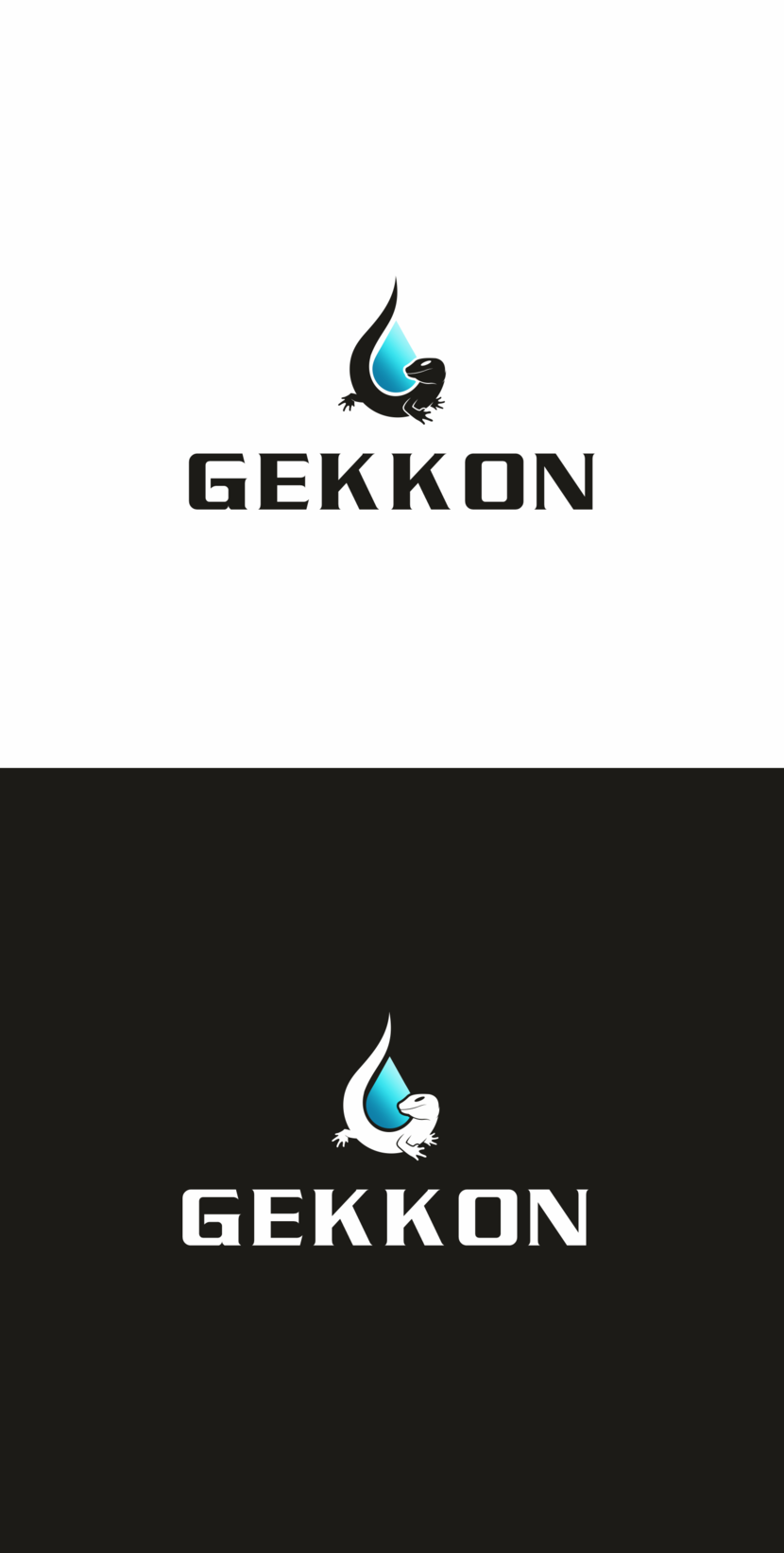 01 - Логотип для производства полиуретановых материалов марки "Gekkon"