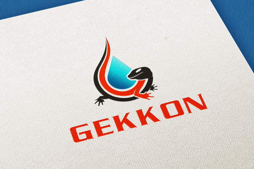 03 - Логотип для производства полиуретановых материалов марки "Gekkon"