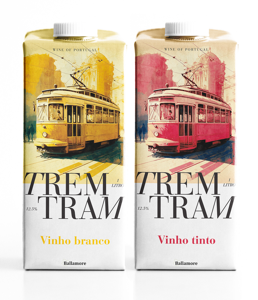 + - Дизайн Тетрапака для вина "Trem Tram"