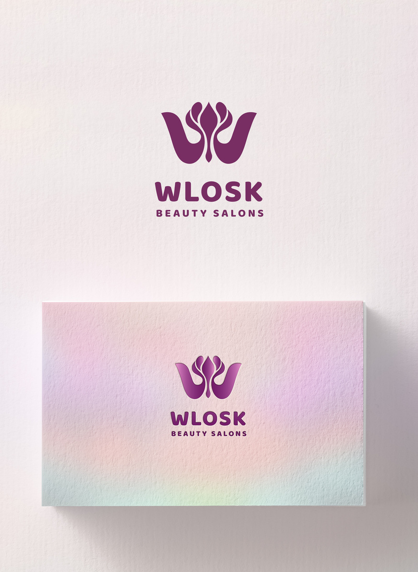 . - Комплекс логотипов для WLOSK - сети медицинских салонов красоты