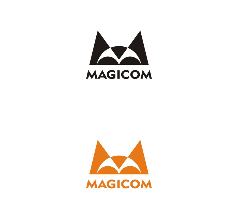 Знак - стилизованная М - Логотип для MAGICOM