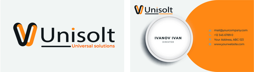 Логотип для консалтинговой компании "Unisolt"