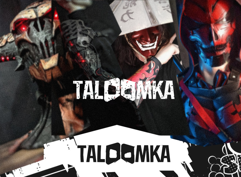 Вариант с маской. - Разработка логотипа мастерской cosplay атрибутики "Taldomka" (Лос-Анджелес, Калифорния)