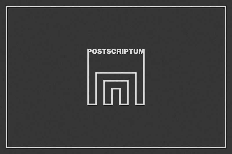 Разработка логотипа и евробуклета для нового антикафе "PS postscriptum"