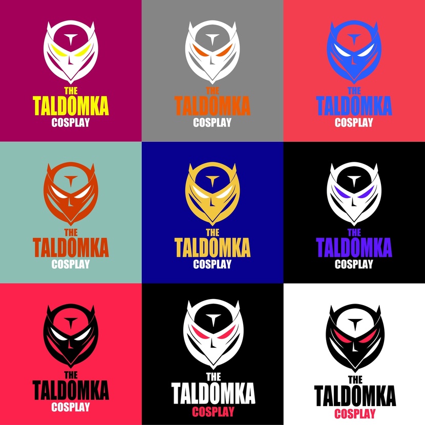 Можно проводить эксперименты для подбора подходящего сочетания оттенков, чтобы творческие работы смотрелись гармонично с логотипом - Разработка логотипа мастерской cosplay атрибутики "Taldomka" (Лос-Анджелес, Калифорния)