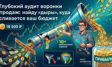 ​Глубокий аудит воронки продаж: найду &laquo;дыры&raquo;, куда сливается ваш бюджет