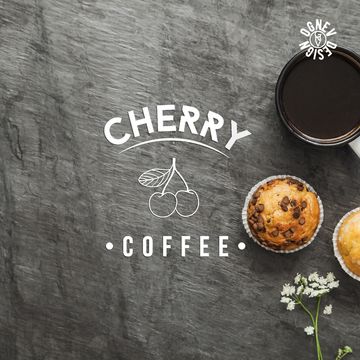 Логотип для кофейни &quot;CHERRY COFFEE&quot;