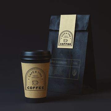 Разработка фирменного стиля для кофейни Cafe &amp; Tina
