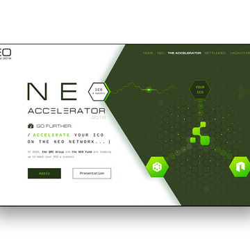 Landing Page для проведения ICO ( NEO Accelerator )