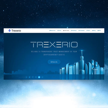 Landing Page для проведения ICO (биржа Trexerio)