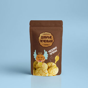 Разработка логотипа и дизайна упаковки для печенья