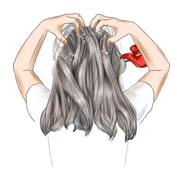 Иллюстрация для сайта по уходу за волосами