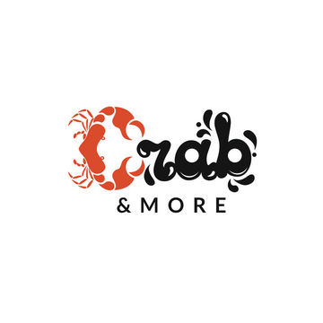 Разработка логотипа ресторана &quot;Crab &amp; more&quot;