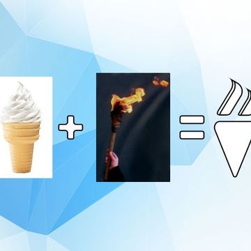 разработка лого для мороженого
