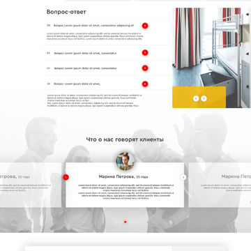 Дизайн сайта Общежитий для рабочих