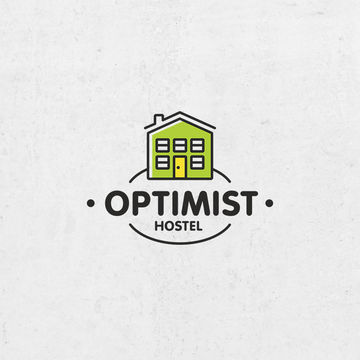 Логотип для хостела Optimist