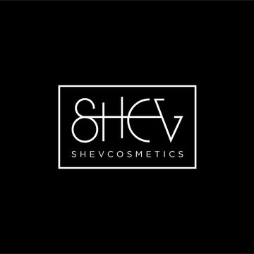 Shev cosmetics logo and identity