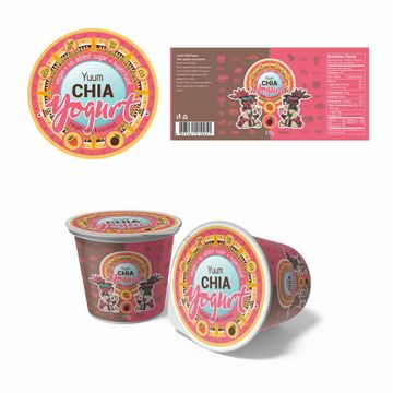 Упаковка йогурта Chia