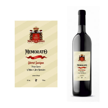Этикетка для вина Memorato