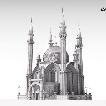 3D модель мечети Кул-Шариф в г. Казань