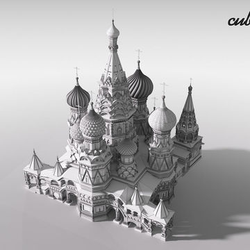 3D модель собора Василия Блаженного в г. Москва