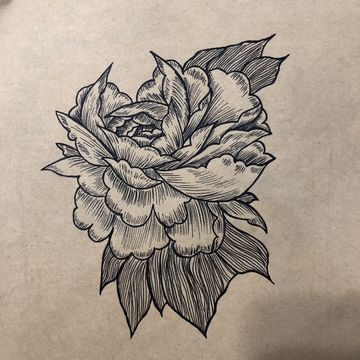 рисунок на бумаге