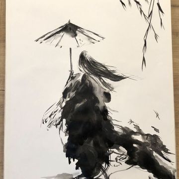 рисунок на бумаге