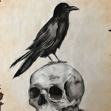 рисунок на бумаге