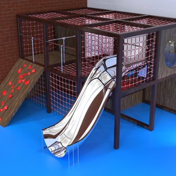 Дизайн интерьерной детской площадки